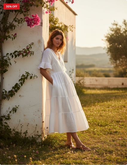 Linen Midi Dress