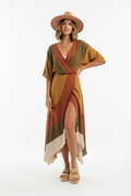 Boho-Luxe Wrap Dress